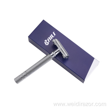 Butterfly Opening Micro Comb Safety Razor Double Edge